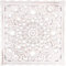 Caffney Wooden Wall Decor Floral Hollow Carved Wall Panel Hanging Decor Rustic Wall Art Sculpture Home Wall Ornament for Hallway Bedroom Living Room Cafe Office(Square)