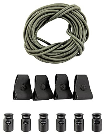 Tasmanian Tiger TT Bungee Cord Set für Reparatur oder Erweiterung von Rucksack oder Ausrüstung, Befestigung für Equipment, Oliv