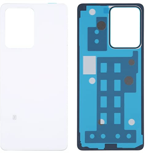 Repairparts for Xiaomi Redmi Note 12 Pro 5G Akku Rückseite (Schwarz) (Lila) (Weiß) (Blau) (Color : Weiß)