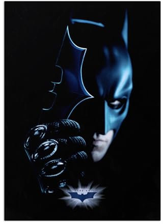 Displate Offiziell DC Comics MetallPoster Magnetische Befestigung Inklusive Lizenziert Bilder Hochwertiges Poster The Dark Knight - The Dark Knight 45 cm x 32 cm