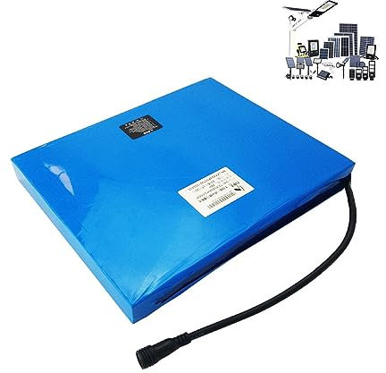 WILLQ 12.8V Solar Street Light Lithium Battery 12V 10AH 15AH 21AH 30AH 42AH 45AH 50AH 60AH 70AH 80AH Photovoltaic LiFePo4 Battery LED Street Light Flat Battery,12.8V50AH