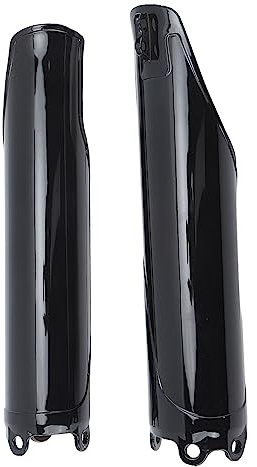 2 Pezzi Copri Tubo Forcella Anteriore Nero Lucido 1 Paio Moto Forcella Anteriore Protezione Parafango Protezione Ammortizzatore Protezione Slider Protezioni per CRF250R CRF250X