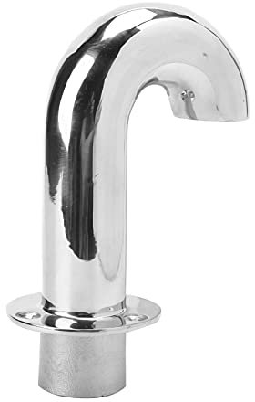 1.4in Gooseneck Vent Pipe Door Window Vent Tube Fitting Connector 316 Stainless Steel 35mm Vent Pipe Air Vent Connector for Marine Boat