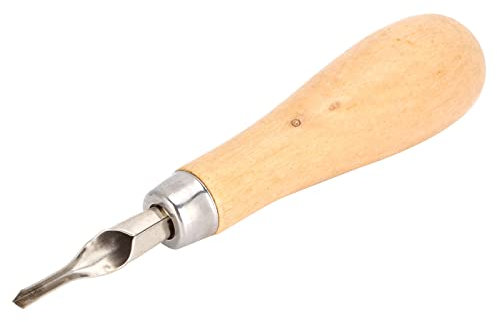 QANYEGN Craft Woodworking Sculpting Tool, French Edge Skiving Tool, Wood Carving Tool for Rubber, Lino Wood and Soft Wood