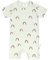 LÄSSIG Baby Jumpsuit kurzarm Schlafanzug aus Bio-Baumwolle GOTS zertifiziert/Playsuit Rainbow mint, Größe 86/92, Alter 12-24 Monate