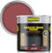 INNOV8 COATINGS GARAGE DOOR PAINT - 750 ml - DIY - NO PRIMER OR TOP COAT - SATIN - FAST DRY - EXTERIOR DOOR PAINT - Metal & uPVC - Ruby RED - Garage and Industrial Roller Shutters Paint