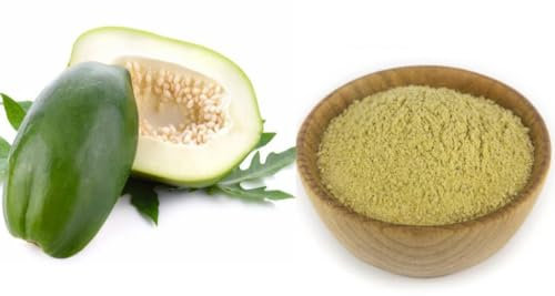 Green Papaya(Carica papaya) Spray Dried Fruit Powder-Raw or Kaccha Papaya Powder -Useful For Food-Great Tenderizer (250 Gram)