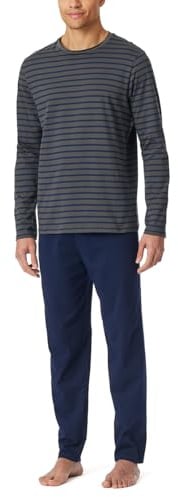 Schiesser Herren Langer Schlafanzug Pyjama Lang - 159633