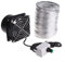 Rauchabsorber, Rauchabzugsventilator, Rohrkanal, Abluftventilator, USB, einstellbare Geschwindigkeit Rohrventilator(Fan plus 6m pipe)