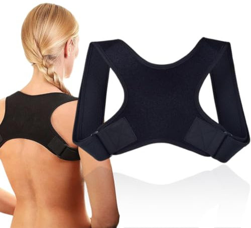 Corrector Postura Espalda Hombre y Mujer, Transpirable y Ajustable Corrector Espalda, Corrección de Postura Soporte Recto Cinturón de Hombro Trasero Soporte de Espalda Entrenador de Postura