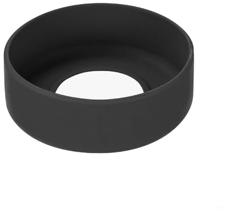 VRTYVEYBB Sturdy Silicone Sleeve Cover to Protect Your Water Bottle Base from Damage and Wear (Black)
