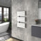 Warmehaus Designer Heated Towel Rail Bathroom Ladder Radiator Warmer Central Heating Rads Flat Panel White 824x500mm