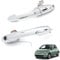 Exterior Chrome Door Handle Offside Right Driver & Left Passenger Side Compatible for Fiat 500 2007-2016, for Abarth 500 595 695 2008-2016.Replace# 735592026, 73545876, 735592012, 735485872