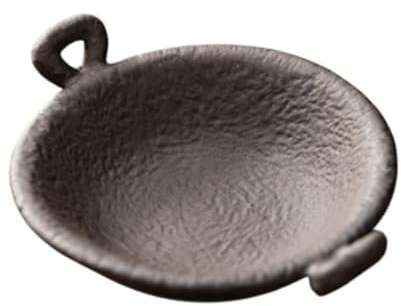 TTETTZ Ceramic Tea Plate, Tea Warmer, Tea Holder for Weddings, Living Rooms, Birthdays, Desk, Stone Pattern Handle