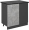Vicco Meuble d'angle R-Line, Béton, 86cm, PT Anthracite