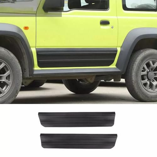 Lot de 2 bandes de moulage de seuil de porte latérale en plastique ABS pour Suzuki Jimny 2019-2024 (noir mat)