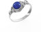 Lapislazuli Ring 925 Sterling Silber 100% Natürlicher Edelstein Ring, Statement Herren-Damen Ring Vintage Boho Handarbeit Ring Runde Form 6 mm Verlobungsring NH26-LPLA-6.5