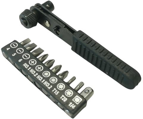 Ratschenschlüssel 1/4 Zoll Steckschlüssel Adapter Ratschen Antriebe Ratschen Griff Schnellspanner Schraubendreher Sechskantschlüssel