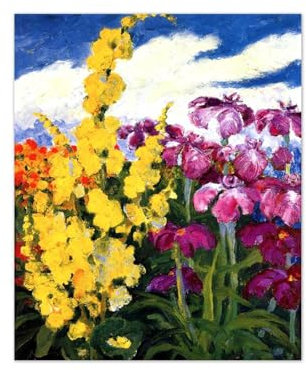 SDYSKKUG Emil Nolde Kunstdruck Leinwandbilder. Berühmte Gemälde Abstrakte Bild Reproduktion. Verbascum and Lilies. Moderne Wohnzimmer Poster 85x70cm Ungerahmt