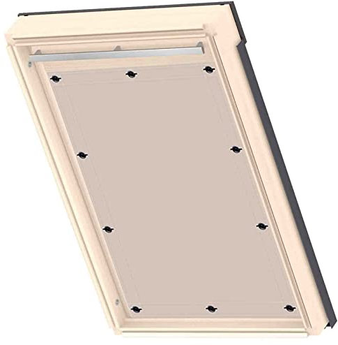 Blackout Roller Blind for Skylight Windows Electric Blackout Curtain for Thermal Roof Windows No Drilling Blackout Blind for Skylight Anthracite 32x56cm
