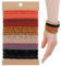 24er Set Boho Armband Damen, Haargummi Armband Bohemian Style, Sanfte Nylonbänder als Haarschmuck für Locken/Dünnes Haar in 12 Farbkombinationen