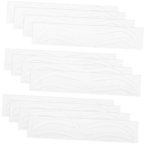 ELAYARD Augenbrauen Schablonen 12 Stück Selbstklebend Aus Weichem Papier Für Präzise Augenbrauen Formung Frauen Make up Und Tattoo Hilfsaufkleber