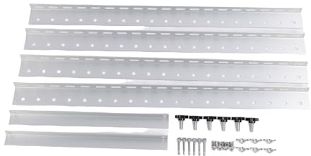 KUIDAMOS Support de Montage pour Panneau Solaire, Kit de Support Inclinable Efficace en Alliage D'aluminium Résistant aux Intempéries pour Bateau de Camping-Car, Construction de Poutre de 28 Pouces