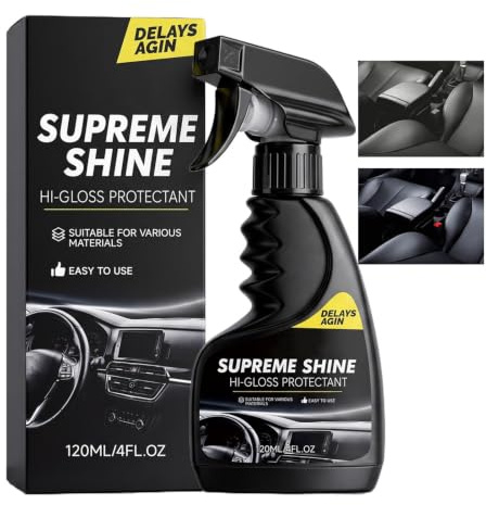 Detergente Interni Auto 120ml Protettore Lucido Pelle Spray