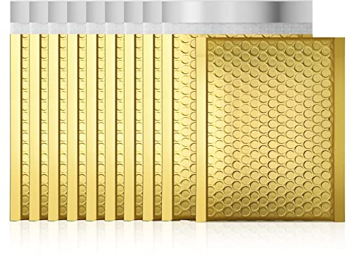 Fu Global Metallic Bubble Versandtaschen Gold selbst Seal Luftpolstertaschen 6x10 inch Gold.