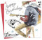 Twizler Geburtstagskarte für Herren, mit Silberfolie, einzigartiger Aquarell-Effekt, Motiv: Musik und Gitarre