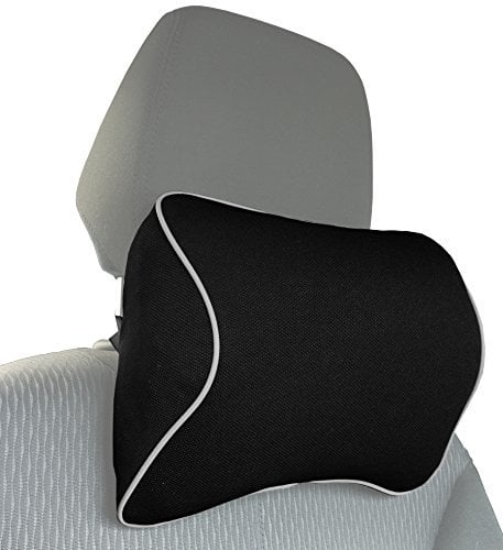 MyGadget Auto Nackenkissen Kopfstütze - Kissen aus Memory Schaum Nacken Support Stütze beim Fahren - Ergonomische Autositz Nackenstütze mit abnehmbarem Bezug