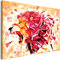 murando - Peinture par Numéros Adulte DIY 60x40 cm - Avec Cadre, Peintures Acryliques et Pinceaux - Tableau à Faire Soi-Même Loisir Créatif Maison Décoration Murale -Lion geometrique n-A-0580-d-a