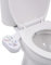 vidaXL Bidet-Aufsatz für Toilettensitz Heißes Kaltes Wasser Einzeldüse Dusch WC Aufsatz Bidet Taharet Intimdusche Intimpflege Toilette