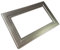 Single Double Light Switch Socket Finger Plates Surround Wall Protector Hygienic Cover (Double, Silver)