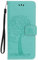 Skhawen for iPhone 11 Case, Flip Shockproof PU Leather Embossed Owl Wallet Magnetic Cover for iPhone 11 with Card Holder Viewing Stand, Green