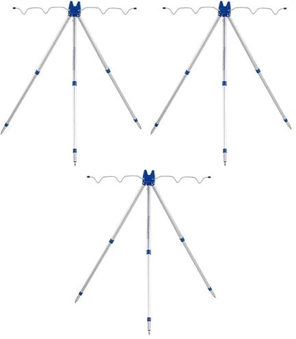 Cavalletto Tripode Poggia Canne da Pesca Treppiede Surfcasting Fondo Ledgering