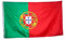 Bandera de Portugal, bandera nacional portuguesa, medida 145 x 90 cm, tejido de poliéster con trabilla para el mástil