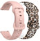 Weayege Bracelets de Montres Silicone 18mm 20mm 22mm,Remplacement Dégagement Rapide pour Femme Homme 18mm 20mm 22mm (20mm, Pink-Leopard)