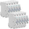 Lot de 10 disjoncteurs Auto P+N 10A