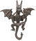 LLAA Türklopfer Door Knocker Gusseisen Fliegender Drache Türklopfer, Rustikal Retro Türklopfer/Griff, Für Garagentor/Schiebetor/Haustür