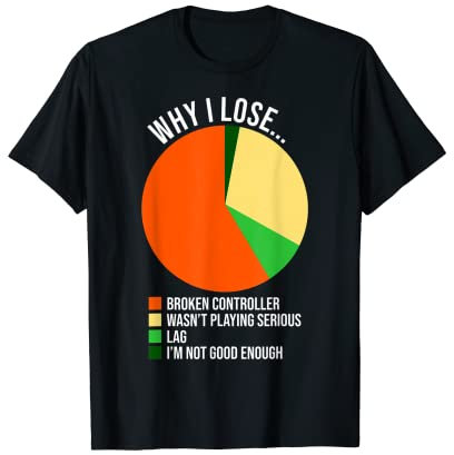 Warum ich Chart-Videospiel-Player-Videospiel-Controller verliere T-Shirt
