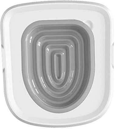 perfk Cat Toilet Training Kit, Portable Cat Toilet, Pet Toilet Training Seat Tray Pet Cleaning Cat Training, Gray