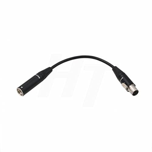 HangTon Headset Microphone Audio Adapter Extension Cable for Shure SM-93 WBH WL Body-Pack Transmitter Mini XLR 4 Pin TA4F Male to Female (15)