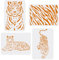 FINGERINSPIRE 4 Stück Tiger Schablonen zum Malen 29,7x21cm Tigerhautmuster Zeichenschablonen wiederverwendbar DIY Kunsthandwerk Malvorlage Kreideschilder Schablonen für Holz, Boden, Wand und Stoff