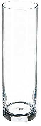 Vase CYLINDRIQUE Verre Ø8CM 26CM Transparent