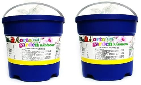Nutriplant RAINBOW, Concime Fertilizzante ad azione prolungata per le colture del giardino, fiori in vaso, tappeti erbosi, aiuole, cespugli, arbusti, alto fusto, colture ortive e da frutto, 3Kg (2)