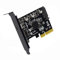 chenyang Adaptador CY PCIe a USB C, USB 3.2 Gen2 Tipo C a PCI-E 4X Express Card Adapter para placa base 20Gbps