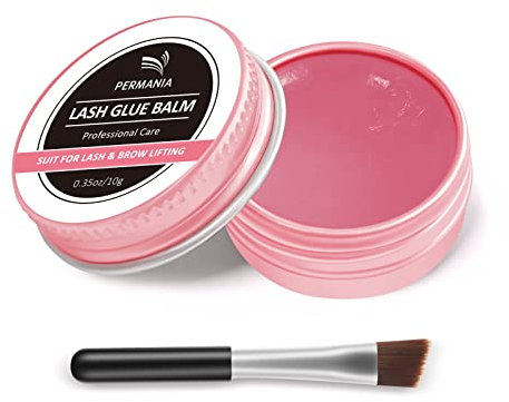 PERMANIA Wimpernlifting Kleber|Wimpernkleber|Augenbrauen Kleber, Rosa Pfirsich, Schnell Trocknend -10g