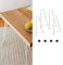 SHISHI Lot de 4 Pieds Hairpin, Jambe de Table en Épingle à Cheveux, Pieds Hauteur 20 cm, Pieds en Acier, Pieds Meuble Scandinave, Blanc A