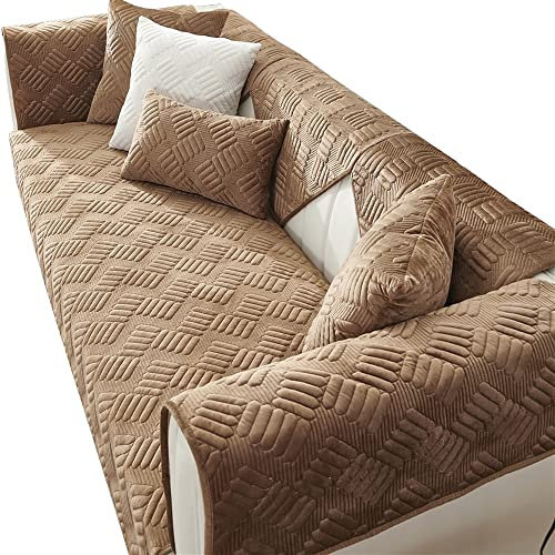 Ecksofa Sofabezug Grau/Rosa Couchbezug Sofaiberwurf l Form Eckcouch 3/4/2 Sitzer Sofaschutz Schonbezug Ohne Armlehnen Sofaschoner Rutschfest Hund Katze Sofabezügen ( Color : #5 , Size : 90x180cm/1PC )